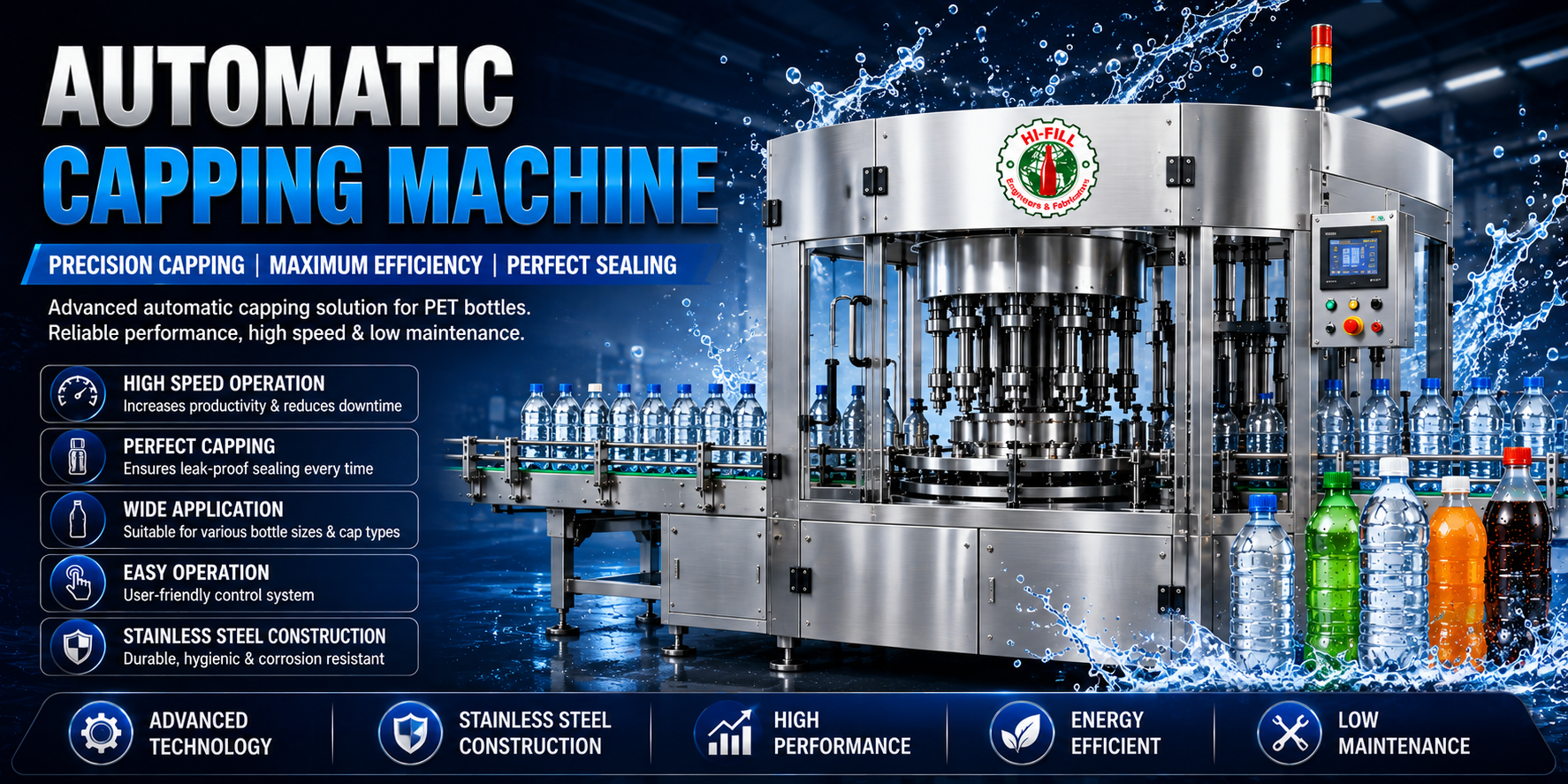 Automatic Capping Machine Banner - Hi-Fill Engineers