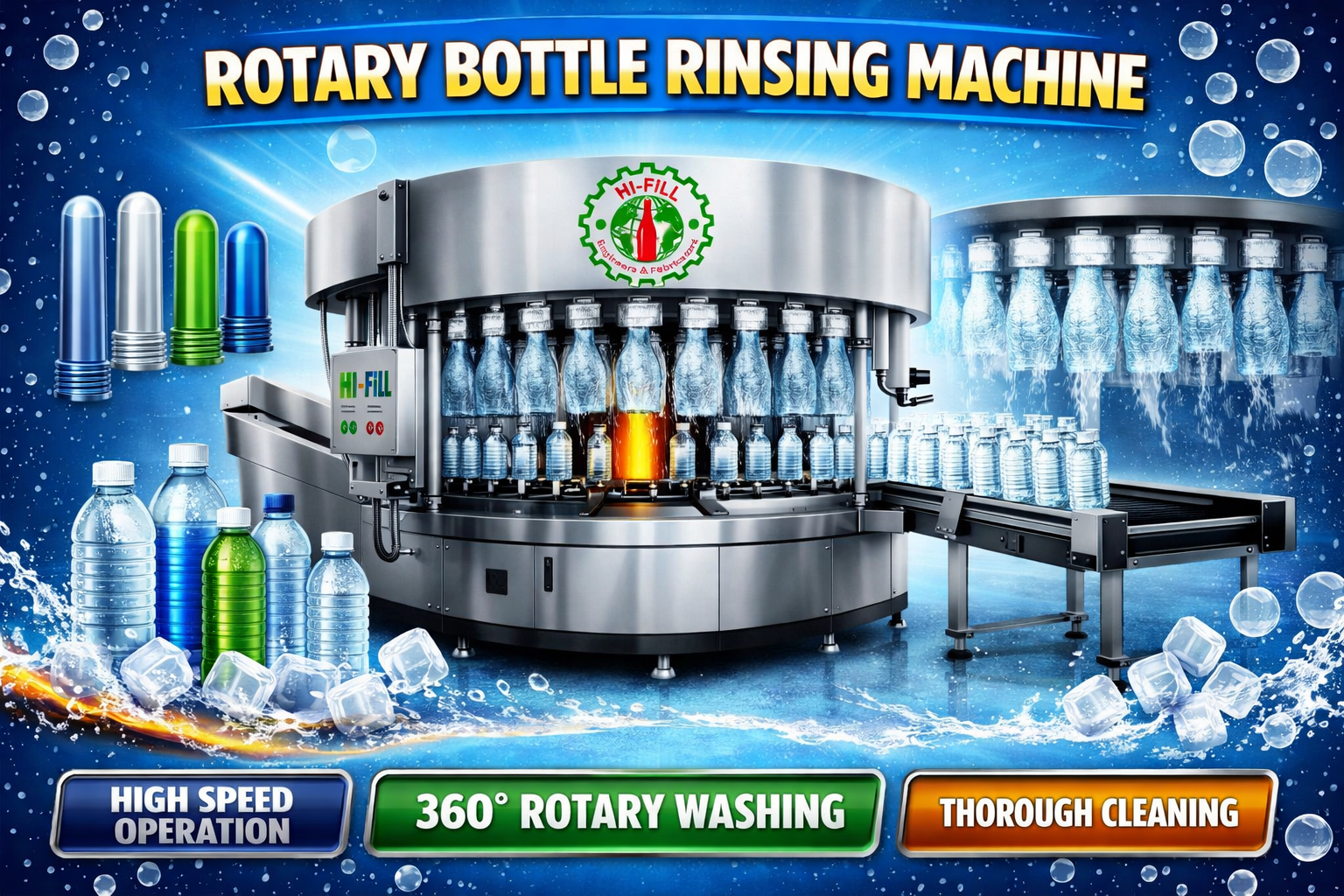 Rotary Bottle Rinsing Machine Banner - Hi-Fill Engineers