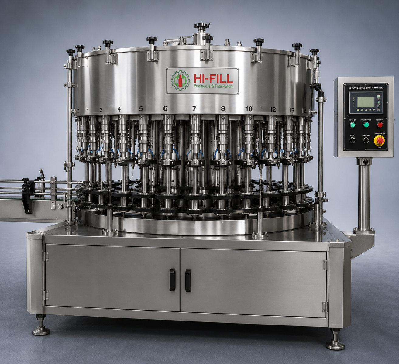 Rotary Bottle Rinsing Machine