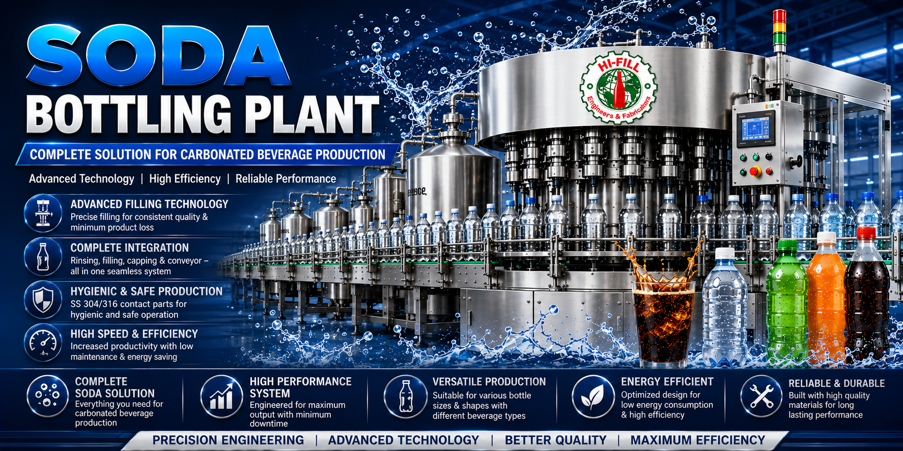 Soda Bottling Plant Banner - Hi-Fill Engineers