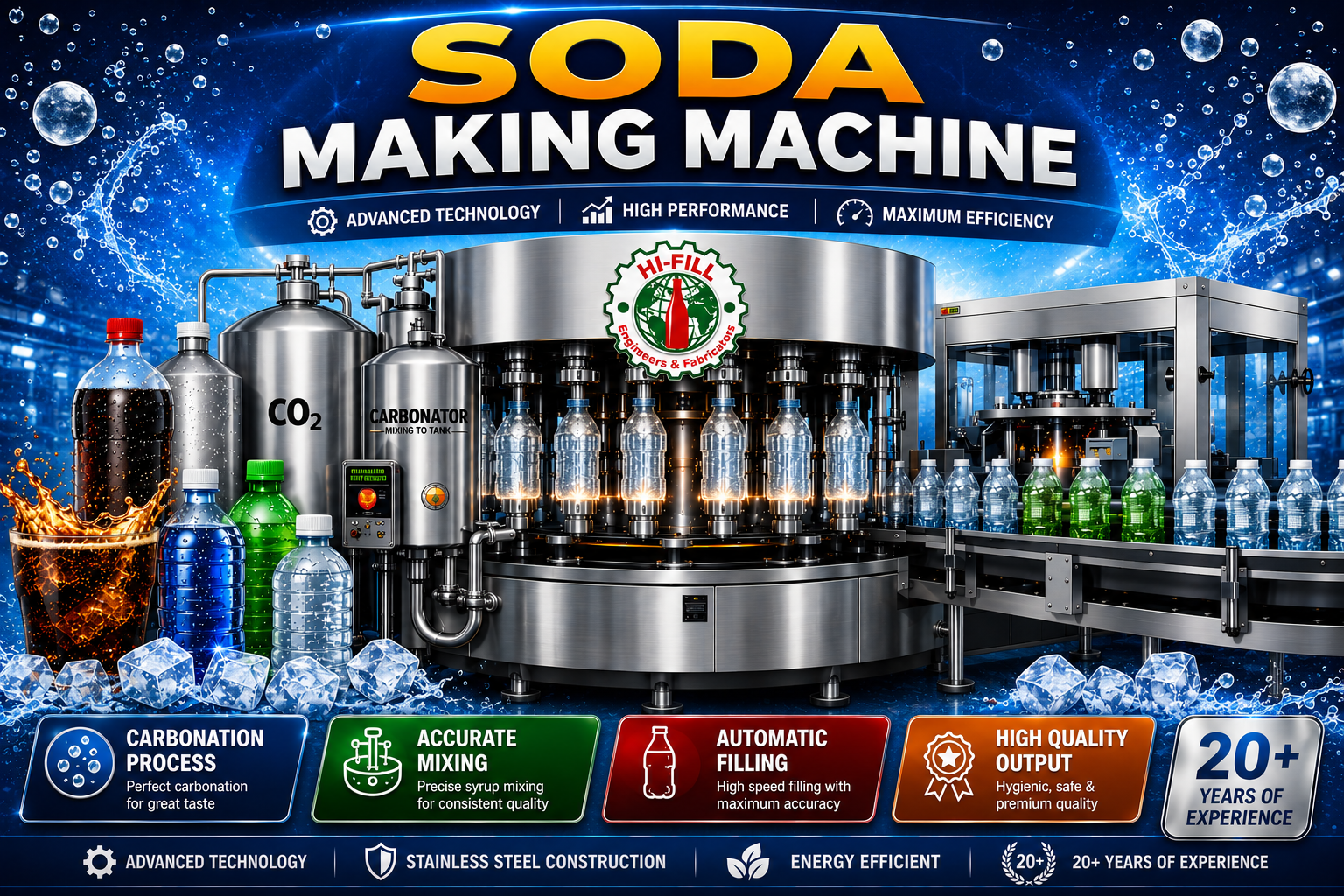 Soda Making Machine Banner - Hi-Fill Engineers
