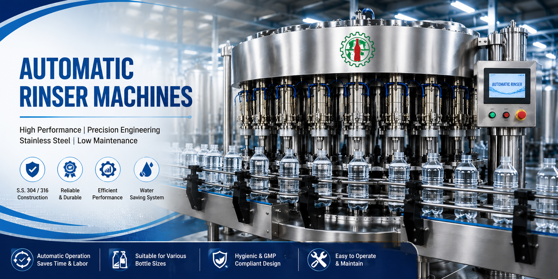 Automatic Rinser Machines Banner - Hi-Fill Engineers